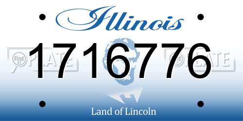 1716776 Illinois License Plate