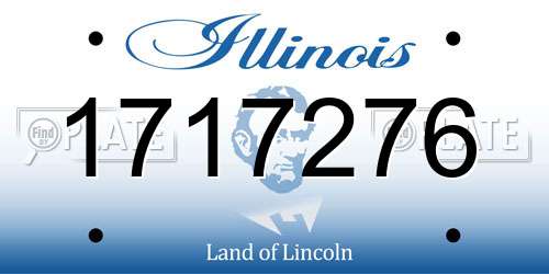 1717276 Illinois License Plate