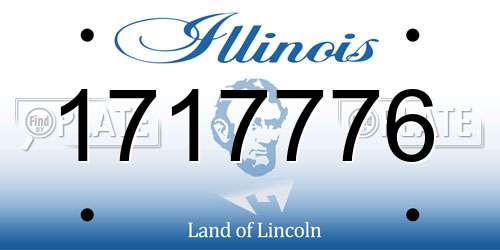 1717776 Illinois License Plate