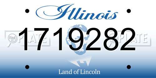 1719282 Illinois License Plate