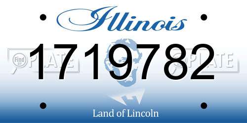 1719782 Illinois License Plate