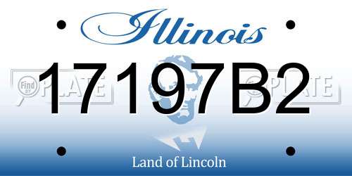 17197B2 Illinois License Plate
