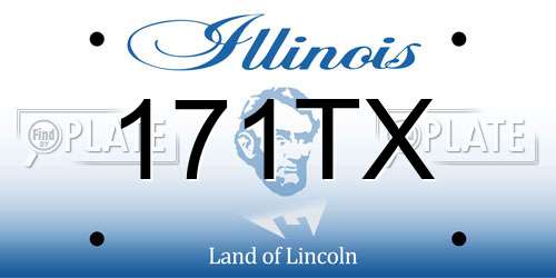 171TX Illinois License Plate