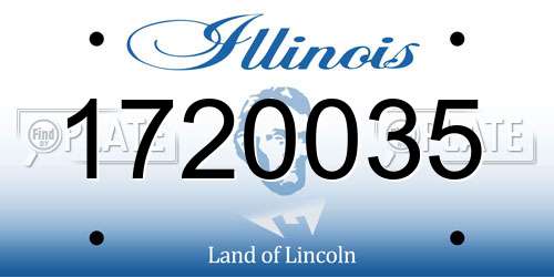 1720035 Illinois License Plate