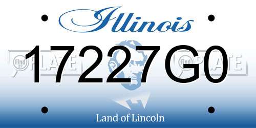 17227G0 Illinois License Plate