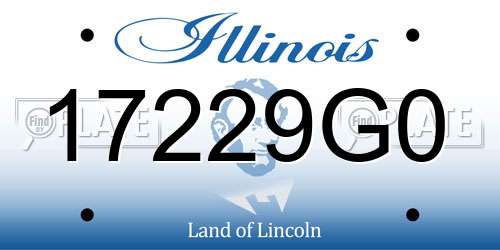 17229G0 Illinois License Plate