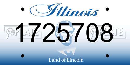 1725708 Illinois License Plate