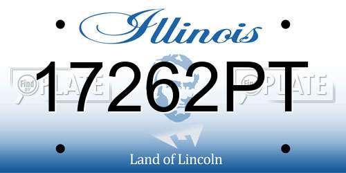 17262PT Illinois License Plate