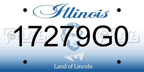 17279G0 Illinois License Plate