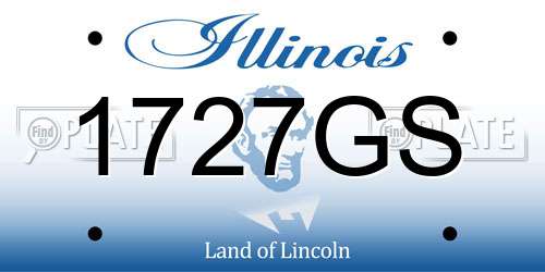 1727GS Illinois License Plate