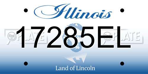 17285EL Illinois License Plate