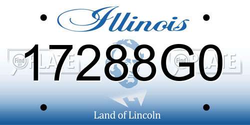17288G0 Illinois License Plate