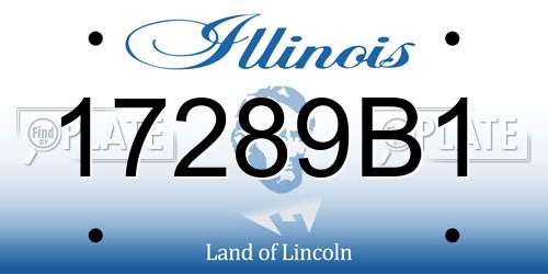 17289B1 Illinois License Plate