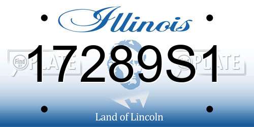 17289S1 Illinois License Plate