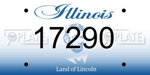 17290 Illinois License Plate