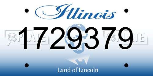 1729379 Illinois License Plate