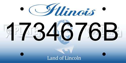 1734676B Illinois License Plate