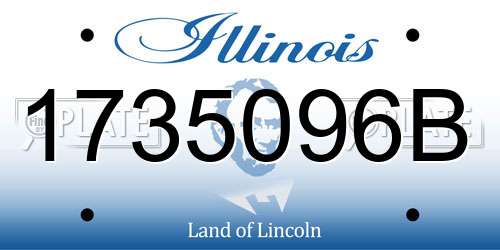 1735096B Illinois License Plate