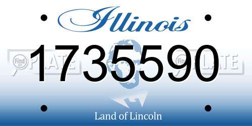 1735590 Illinois License Plate