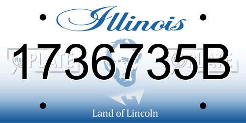 1736735B Illinois License Plate