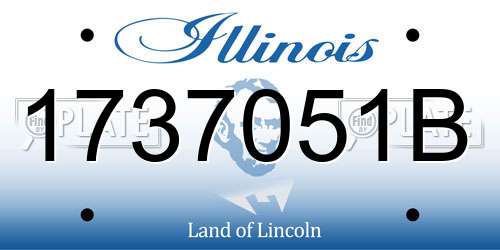 1737051B Illinois License Plate