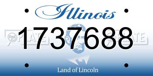 1737688 Illinois License Plate