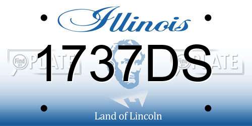 1737DS Illinois License Plate