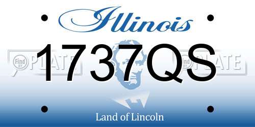 1737QS Illinois License Plate