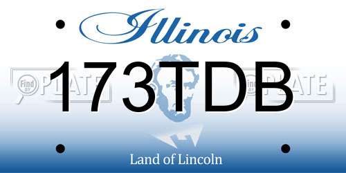 173TDB Illinois License Plate