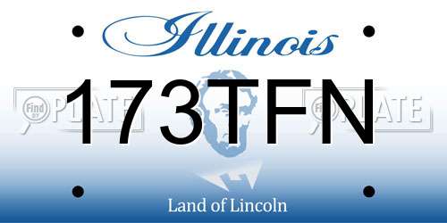 173TFN Illinois License Plate