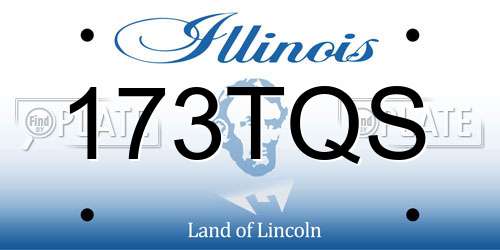 173TQS Illinois License Plate