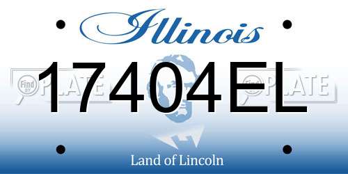 17404EL Illinois License Plate