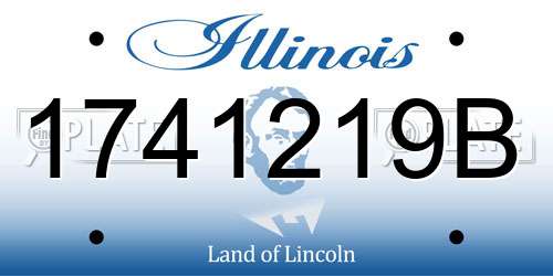 1741219B Illinois License Plate