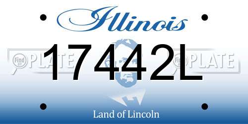 17442L Illinois License Plate