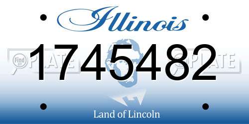 1745482 Illinois License Plate