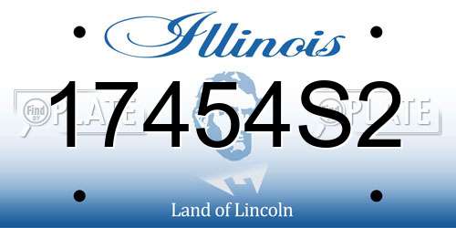 17454S2 Illinois License Plate