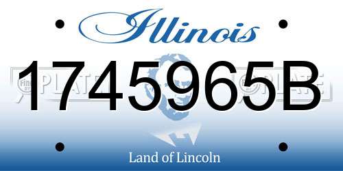 1745965B Illinois License Plate