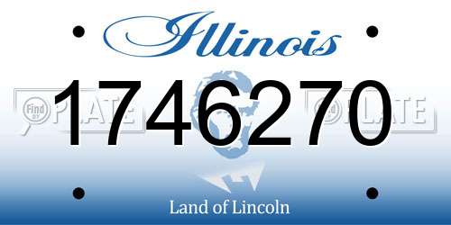1746270 Illinois License Plate