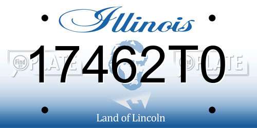 17462T0 Illinois License Plate
