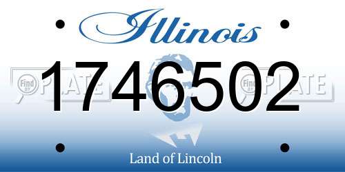 1746502 Illinois License Plate