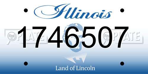1746507 Illinois License Plate
