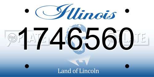 1746560 Illinois License Plate