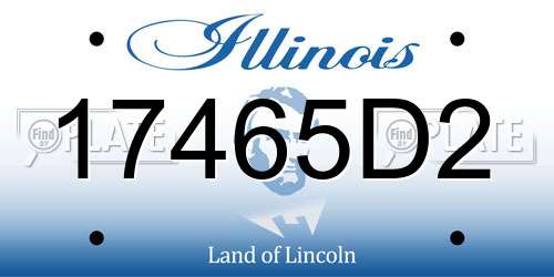 17465D2 Illinois License Plate