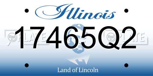 17465Q2 Illinois License Plate