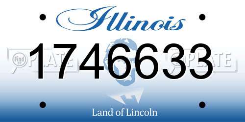 1746633 Illinois License Plate
