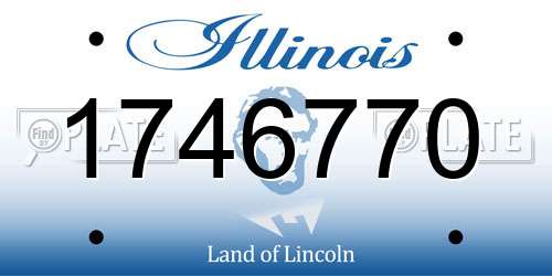 1746770 Illinois License Plate