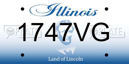 1747VG Illinois License Plate
