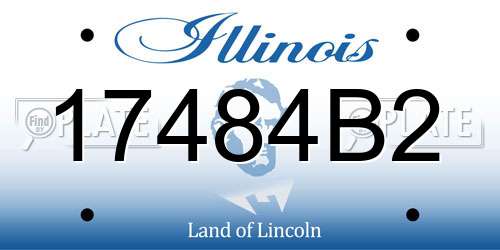 17484B2 Illinois License Plate