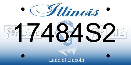 17484S2 Illinois License Plate