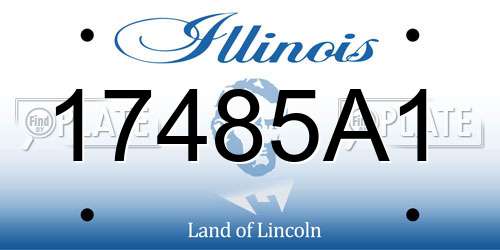 17485A1 Illinois License Plate